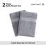 LANE LINEN Badetuch-Set, 2 Stück, 100 % Baumwolle, extra große Badetücher, übergroße Badetücher, Luxus-Badetücher, Badezimmer-Set, Duschtücher, Badetuch-Sets für Badezimmer, 35 x 66 cm – Grau