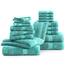 LANE LINEN Baumwolle Badetücher für Badezimmer Set-18 PC Badezimmer Handtücher Set-4 Badezimmer Handtuch Set, 6 Handtücher für Badezimmer, Weiche Türkische Handtuch-Sets für Badezimmer,Blaugrün