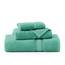 LANE LINEN Luxus Badetücher Set - 3-teiliges Set, 100% Baumwolle Badetücher, Zero Twist, schnelle Duschtücher, saugfähiges Handtuch, super weich, 1 Badetuch, 1 Handtuch, 1 Waschlappen - Blaugrün