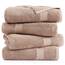 LANE LINEN Badetücher aus 100 % reiner Baumwolle, ringgesponnene Baumwolle, extra groß, schnell trocknend, weich und saugfähig, übergroße Duschtücher, nachhaltig produziert, vorgeschrumpft, Taupe, 4