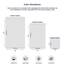 Tens Towels Handtuch-Set, 8 Stück, 2 extra große Badewanne, 2 Hand, 4 Waschlappen, 100 % Baumwolle, leichteres Gewicht, schneller zu trocknen, super saugfähig, perfekt für Badezimmer, Braun