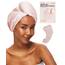 Kitsch Mikrofaser Haarhandtuch für Damen – Ultra saugfähiger Haarturban zum schnellen Trocknen von nassem, lockigem, langem oder kurzem Haar – Anti-Frizz Haarwickel – Rosa