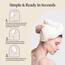Kitsch Mikrofaser-Haarhandtuch – schnell trocknende lockige Haarwickel für Frauen nasses Haar,Mikrofaser-Handtuch für Haare,Haartücher für Frauen,Haarturban für nasses Haar (Elfenbein)
