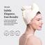 Kitsch Mikrofaser-Haarhandtuch – schnell trocknende lockige Haarwickel für Frauen nasses Haar,Mikrofaser-Handtuch für Haare,Haartücher für Frauen,Haarturban für nasses Haar (Elfenbein)