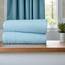 Tens Towels Extra große Badetücher, 76,2 x 152,4 cm, 100 % Baumwolle, größeres und leichteres Gewicht, schnelles trocknen, super weich und saugfähig, perfekt für Badezimmer, 4 Stück, Himmelblau