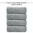 Tens Towels Große Badetücher, 100% Baumwolle, 76.2x152.4 cm, extra große Badetücher, schnell trocknend, perfekte Badetücher für den täglichen Gebrauch (4 Stück) (Kühles Grau)