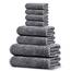 Tens Towels 8-teiliges Handtuch-Set, 2 extra große Badetücher, 2 Handtücher, 4 Waschlappen, 100% Baumwolle, leichteres Gewicht, schneller zu trocknen, super saugfähig, perfektes