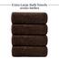Tens Towels Extra große Badetücher, 76,2 x 152,4 cm, 100 % Baumwolle, größeres und leichteres Gewicht, schnelles trocknen, super weich und saugfähig, perfekt für Badezimmer, 4 Stück, Braun