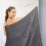 Tens Towels Jumbo-Badetuch, 100% Baumwolle, super weich und saugfähig, perfekt zum Einwickeln, 100% Baumwolle, 101,6 x 203,2 cm, Dunkelgrau, 1 Stück