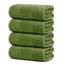 Tens Towels Extra große Badetücher, 76,2 x 152,4 cm, 100% Baumwolle, größeres und leichteres Gewicht, schnelles trocknen, super weich und saugfähig, perfekt für Badezimmer, 4 Stück, Grün