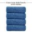 Tens Towels Große Badetücher, 100% Baumwolle, 76,2 x 152,4 cm, extra große Badetücher, Leichter und super saugfähig, schnell trocknend, perfekte Badetücher für den täglichen Gebrauch (4 Stück) (Blau)