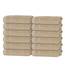 Tens Towels Waschlappen, 30,5 x 30,5 cm, leichteres Gewicht, schnell trocknend, super weich und saugfähig, sanfte Gesichtshandtücher, Hotelqualität, perfekt für Badezimmer, Fitnessstudio, Spa (Beige