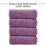 Tens Towels Extra große Badetücher, 76,2 x 152,4 cm, 100% Baumwolle, größeres und leichteres Gewicht, schnelles trocknen, super weich und saugfähig, perfekt für Badezimmer, 4 Stück, Lila