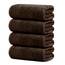 Tens Towels Extra große Badetücher, 76,2 x 152,4 cm, 100 % Baumwolle, größeres und leichteres Gewicht, schnelles trocknen, super weich und saugfähig, perfekt für Badezimmer, 4 Stück, Braun