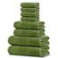 Tens Towels Badetücher Set, 2 extra große Badetücher, 2 Handtücher, 4 Waschlappen, 100% Baumwolle, schnell trocknend, Badetuch Set für den täglichen Gebrauch (8 Stück)