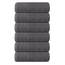 Tens Towels Handtücher, 100 % Baumwolle, leichteres Gewicht, schnell trocknend, 40,6 x 71,1 cm, super weich und saugfähig, perfekt für Bad und Küche, Dunkelgrau, 6 Stück