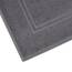 Tens Towels Badematten aus 100 % Baumwolle, 50,8 x 81,3 cm, super saugfähig, Premium-Bodentücher in Hotelqualität, luxuriös, weich und schnell trocknend, kein Badezimmerteppich, Dunkelgrau, 2 Stück