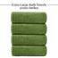 Tens Towels Extra große Badetücher, 76,2 x 152,4 cm, 100% Baumwolle, größeres und leichteres Gewicht, schnelles trocknen, super weich und saugfähig, perfekt für Badezimmer, 4 Stück, Grün