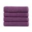 Welhome Franklin Premium | 4-teiliges Badetuch-Set, Popcorn-Struktur, Pflaume, Badetücher, Hotel & Spa für weiche, saugfähige 600 g/m², 100% Baumwoll-Leinen-Set Toallas de Baño, EFRN-TW-04BT-04
