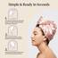 Kitsch Satin-umwickeltes Mikrofaser-Haarhandtuch, schnell trocknend, lockig, für Damen, nasses Haar, Mikrofaser-Handtuch für Haare, Haartrockner-Handtuch, Haartücher für Damen, Turban für nasses Haar
