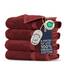 Towel Bazaar 4-teiliges Waschlappen, 100 % Premium-Baumwolle, türkische Handtücher, 33 x 33 cm, luxuriöses Handtuch, super weich und saugfähig, perfekte Verwendung für Badezimmer, Duschtücher