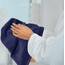 White Classic Luxuriöse marineblaue Handtücher – weiche 100 % türkische Baumwolle | sehr saugfähige Hotel-Spa-Handtuch-Kollektion | 40,6 x 76,2 cm | 6 Stück