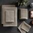Welhome Franklin 100% Cotton Textured Towel (Flax) - Set of 6 - Highly Absorbent - Combed Cotton - Durable - Low Lint - 600 GSM - Machine Washable : 2 Bath Towels - 2 Hand Towels - 2 Wash Towels