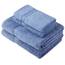 Pinzon by Amazon Handtuchset aus Baumwolle, Wedgewood-Blau, 2 Bade- und 2 Handtücher, 600g/m²