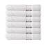 Cotton Craft Ultraweiche Handtücher, 40,6 x 71,1 cm, Weiß, wiegt je 170 g, 100 % reine ringgesponnene Baumwolle, luxuriöser Viskose-Rand, ideal für den täglichen Gebrauch, pflegeleicht