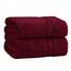 Cotton Craft 2 Pack Ultra Soft Oversized Extra Large Badelaken 89x178 Burgunderrot – Gewicht 935 g – 100% reine ringgesponnene Baumwolle – Luxuriöse Rayon-Rand, ideal für den täglichen Gebrauch – Pflegeleicht Maschinenwäsche