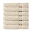 COTTON CRAFT Ultraweiche Handtücher, 6 Stück, 16 x 28 cm, 100 % Baumwolle, Gesichtshandtuch-Set, saugfähig, schnell trocknend, für den Alltag, Luxus, Hotel, Badezimmer, Küche, Spa, Fitnessstudio
