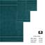 COTTON CRAFT Ultra weiches Luxus-Handtuch-Set, 6-teilig, ringgesponnene Baumwolle, 580 g/m², schwer, 2 Badetücher, 2 Handtücher, 2 Waschlappen, Blaugrün