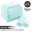TENSTARS Hochwertiges Waschlappen-Set – schnell trocknend – weicher Mikrofaser, Korallensamt, sehr saugfähig, Mehrzweck-Verwendung als Bad, Spa, Gesicht, Fingerspitzen-Handtuch (Frozen Blue)