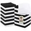 Utopia Towels Baumwoll-Waschlappen-Set – 100% ringgesponnene Baumwolle, hochwertige Flanell-Waschlappen für das Gesicht, sehr saugfähige und weiche Handtücher, 24 Stück, Schwarz/Weiß