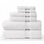 Cotton Craft Ultra Soft 6-teiliges Handtuch-Set – 2 übergroße große Badetücher, 2 Handtücher, 2 Waschlappen – saugfähig, schnell trocknend, für den Alltag, Luxus-Hotel, 100 % Baumwolle, Weiß