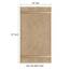 COTTON CRAFT – Ultra weiche Badetücher – 76 x 137 cm – Leinen – 100% Reine ringgesponnene Baumwolle – luxuriöser Viskose-Rand – ideal für den täglichen Gebrauch – pflegeleicht in der Maschine waschen