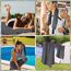 Jokisa Mikrofaser Handtuch 2er Set, 180X90cm Strandtuch Mikrofaser + 80X40cm Sporthandtuch, Schnelltrocknendes & Sandfrei Handtücher für Outdoor Sauna Strand Trekking (Dunkelgrau)