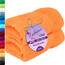 Lashuma 2er Handtuchset Baumwolle 50x100 cm, Linz Sporthandtuch Orange - Blut
