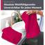 Lashuma Handtuchset flauschig, London 4er Set Händehandtücher Rhabarber – Rot 30x50 cm
