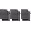 REDBEST Waschhandschuhe, Waschlappen 6er-Pack Chicago anthrazit Größe 15x21 cm - saugstark, strapazierfähig, ideal für Reisen, Sport (weitere Farben)