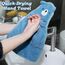 6 Stück Kinder Handtuch Tier Kinderhandtuch Set Mikrofaser Handtuchset Schnell Trocknende Waschlappen mit Aufhängeöse Baby Badetuch Duschtuch für Küche und Badezimmer Heim und Kindergarten