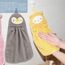 6 Stück Kinder Handtuch Tier Kinderhandtuch Set Mikrofaser Handtuchset Schnell Trocknende Waschlappen mit Aufhängeöse Baby Badetuch Duschtuch für Küche und Badezimmer Heim und Kindergarten