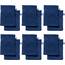 REDBEST Waschhandschuhe, Waschlappen 12er-Pack Chicago dunkelblau Größe 15x21 cm - saugstark, strapazierfähig, ideal für Reisen, Sport (weitere Farben)