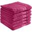 REDBEST Handtuchset, Frottierset 6er-Pack Chicago Fuchsia Größe 50x100 cm - saugstark, strapazierfähig, ideal für Reisen, Sport (weitere Farben)