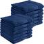REDBEST Handtuchset, Frottierset 12er-Pack Chicago dunkelblau Größe 50x80 cm - saugstark, strapazierfähig, ideal für Reisen, Sport (weitere Farben)