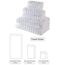 BAGNO MILANO 100% türkische Baumwolle Jacquard Luxus Handtuchset - Quick Dry Non-GMO Ultraweich, Plüsch und saugfähig Luxus Durable türkische Handtücher Set (Weiß, 6-teiliges Handtuchset)