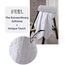 BAGNO MILANO 100% türkische Baumwolle Jacquard Luxus Handtuchset - Quick Dry Non-GMO Ultraweich, Plüsch und saugfähig Luxus Durable türkische Handtücher Set (Weiß, 6-teiliges Handtuchset)
