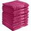 REDBEST Duschtuchset, Frottierset 8er-Pack Chicago Fuchsia Größe 70x140 cm - saugstark, strapazierfähig, ideal für Reisen, Sport (weitere Farben)