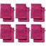 REDBEST Waschhandschuhe, Waschlappen 12er-Pack Chicago Fuchsia Größe 15x21 cm - saugstark, strapazierfähig, ideal für Reisen, Sport (weitere Farben)