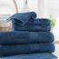 Trident Handtuchset - Soft Comfort - 100% Luftreiches Baumwolltuch, 550 GSM, 6-teiliges Handtuchset - 2 Badetücher, 2 Handtücher, 2 Waschlappen, superweich, hochsaugfähig, Maschinenwäsche (Pfau)